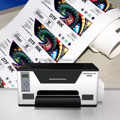 2025 New Xp600 Head  A3 A4 Size Inkjet Sticker Printer Roll to Roll Label Printing Machine With Roll Film Label Printer