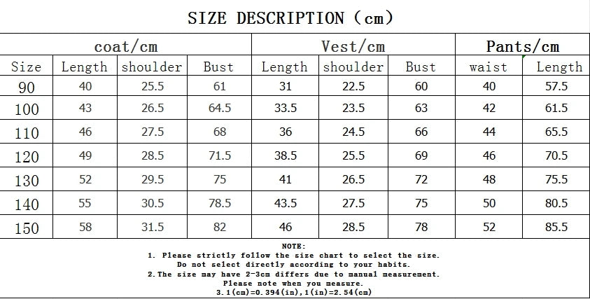 Spring Autumn Formal Boys Suit Set Children Party Host Wedding Costume Little Kids Blazer Vest Pants Clothing Sets