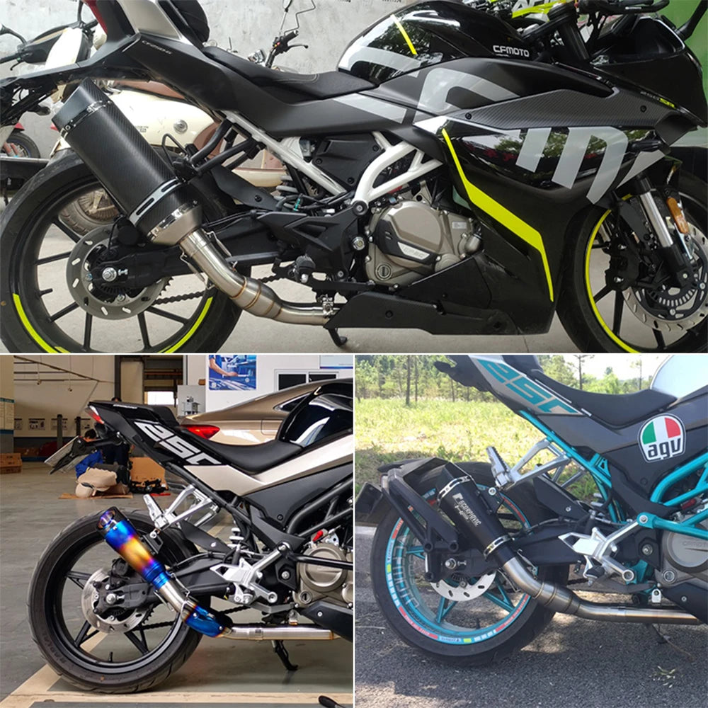For CF 250SR Full Exhaust System 51mm Stainless Steel Motorcycle Exhaust Muffler Moto Escape 250sr Exhaust