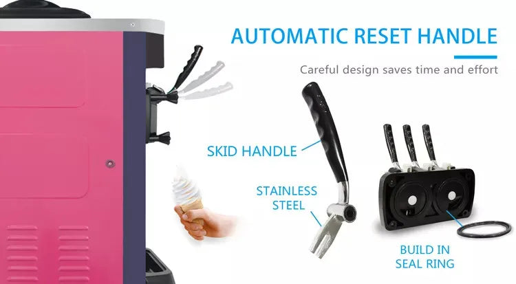 2-in-1 Automatic Commercial Ice Cream Machine Soft Ice Cream and Coffee From Fruit and Milk for Coffee Shops