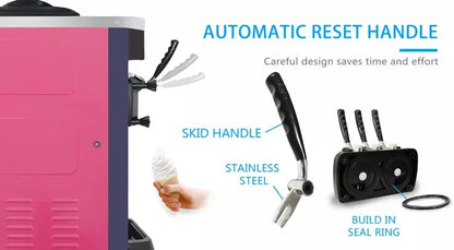 2-in-1 Automatic Commercial Ice Cream Machine Soft Ice Cream and Coffee From Fruit and Milk for Coffee Shops