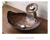 Hotel Washroom Decorative Leaf Shape Vessel Sink Modern Basin