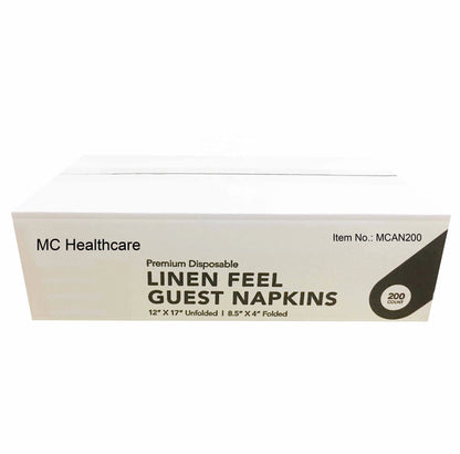 New Linen Feel Airlaid Guest Towel Disposable Custom Printed Paper Napkins for Restaurants Airlines and Catering Industry
