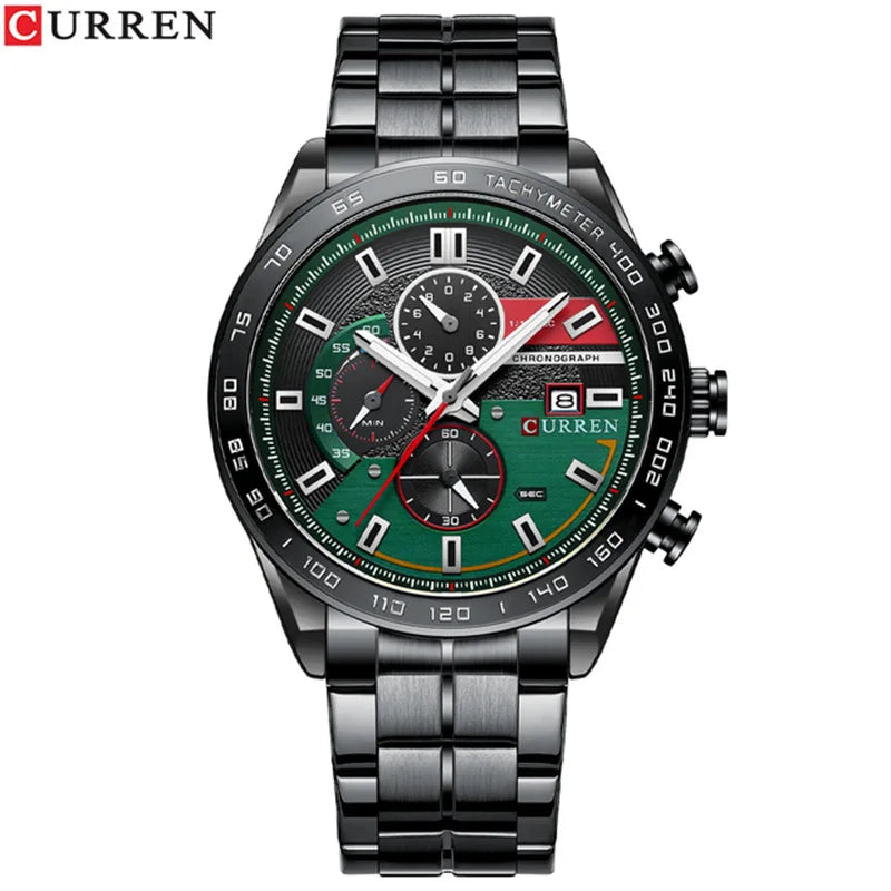 Montre Homme Curren 8410 Original Brand Fashion Men Wrist Quartz Watches Luxury Chronograph Watch