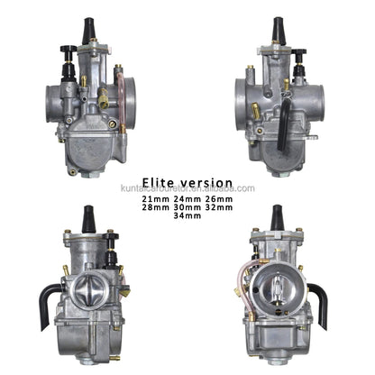 Motorcycle Pwk Carburetor for Suzuki Yamaha Kawasaki Atv Moto  21 24 26 28 30 32 34mm With Power Jet Carburador