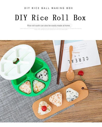 Newest DIY Sushi Mold Onigiri Rice Ball Food Press Triangular Sushi Maker Mold Sushi Kit Japanese Kitchen Tools Bento Box