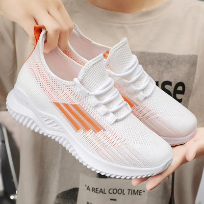 Spring and Summer New Mesh Women's Shoes Breathable Sports Soft Bottom Travel Shoes