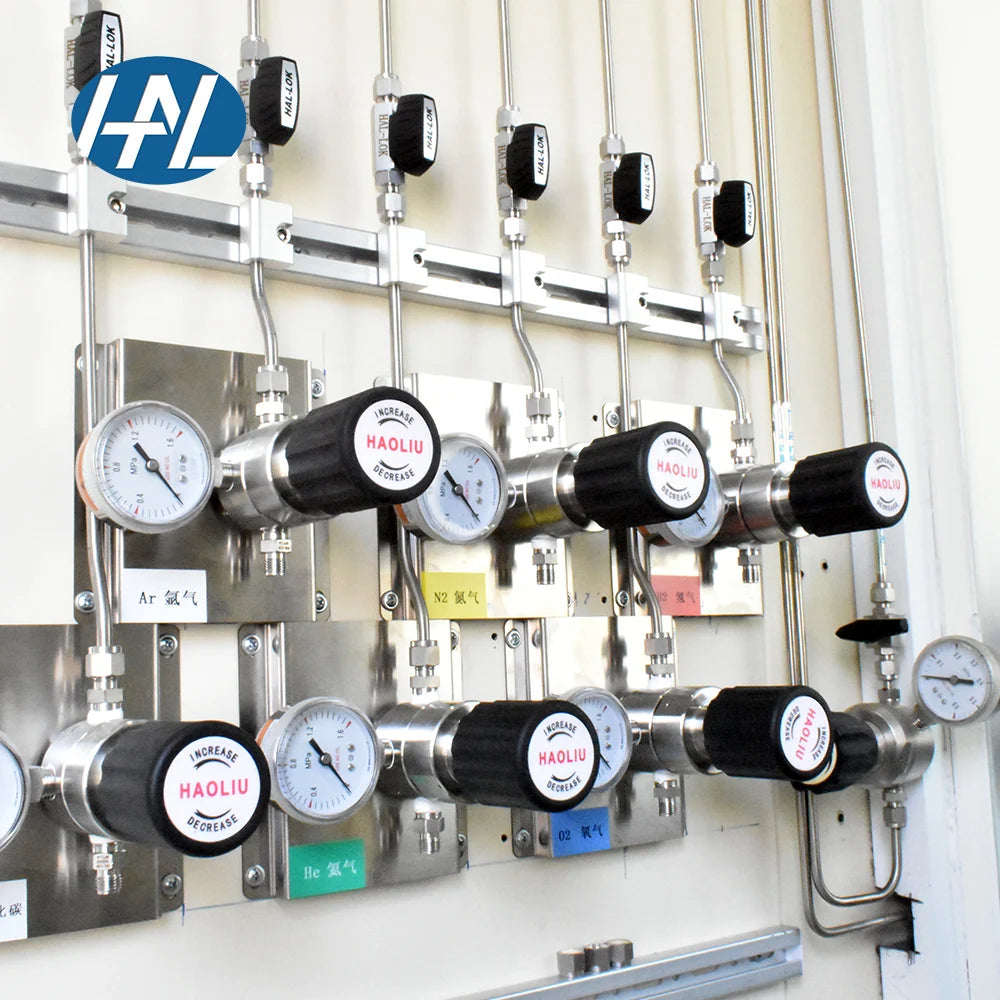Customizable OEM Stainless Steel Pneumatic Regulator Control Panel for General Laboratory Gas Pipeline Engineering System Design by PDG ibma