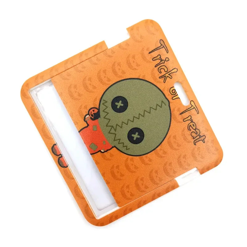 Halloween Trick R Treat Art Cartoon Anime Fashion Lanyards Bus ID Name Work Card Holder Accessories Decorations Kids Gifts