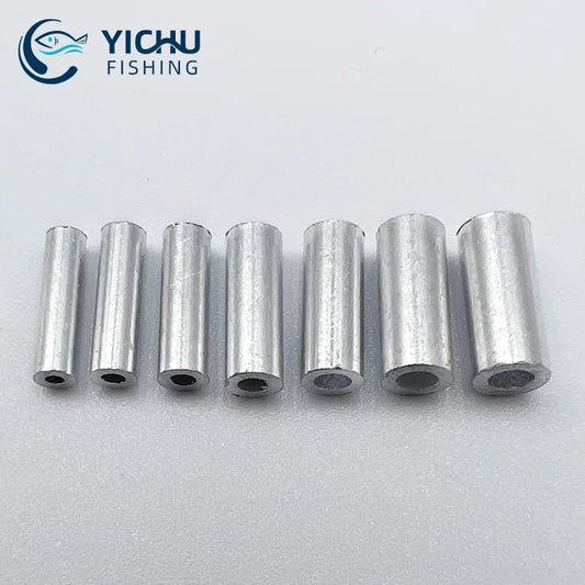 1000pcs Round Wire Rope Sleeve Aluminum Crimping Sleeve Fishing Line Connector Wire Rope Crimping Loop Sleeve by PDG ibma