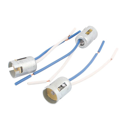 Uxcell 2/3/5/10 Pcs 1156 Ba15s S25 Socket Parallel Car Tail Brake Bulb Led Light Extension Harness Socket Connector DC 12V