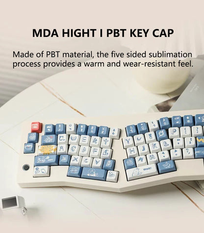 ABM066 Third Mock Examination Alice RGB Plastic Mechanical Keyboard Gasket Structure USB-C Knob VIA Customized Kit Laptop Used