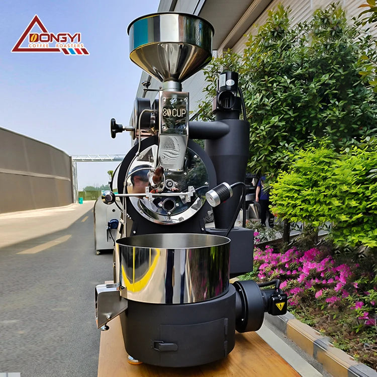 DONGYI Electric&Gas Type 1 kg 2kg 3kg 5kg 6kg Coffee Roaster with Manual Damper