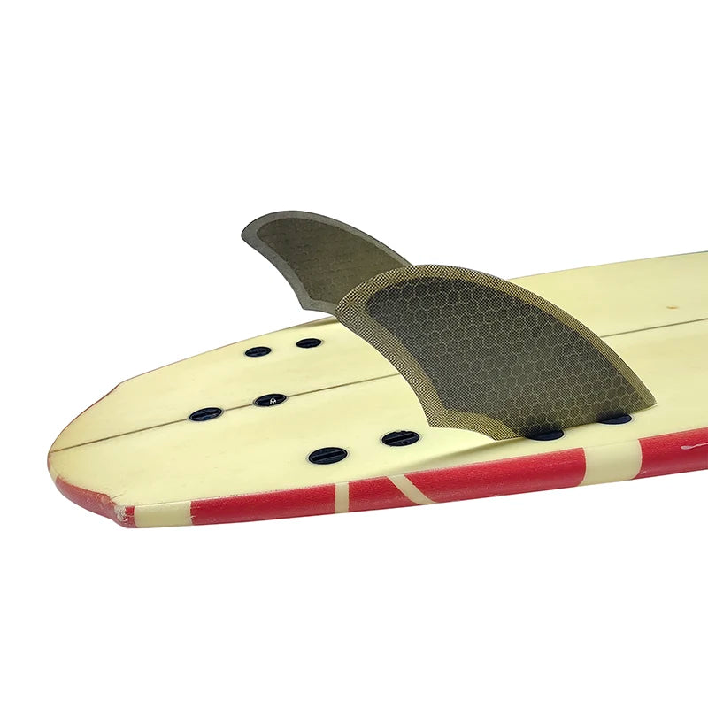 Wholesales Grey/Clear FK Honeycomb Fiberglass Double Tabs Surfboard Fins