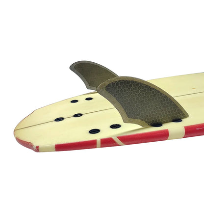 Wholesales Grey/Clear FK Honeycomb Fiberglass Double Tabs Surfboard Fins