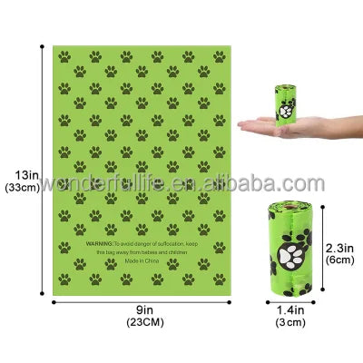 OEM  ODM Pet Poop Bag Eco Corn Starch Poop Bag Dog Poop Bags Biodegradable for Dogs