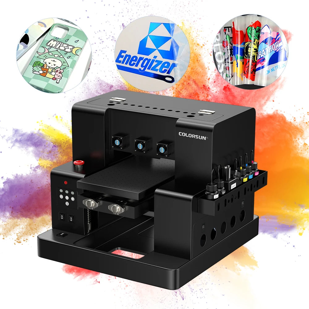 UV Flatbed Printer L805 A1630 Varnish Uv Dtf Machine Id Card Printer A4 Phone case Acrylic Sticker Printer for Small Business