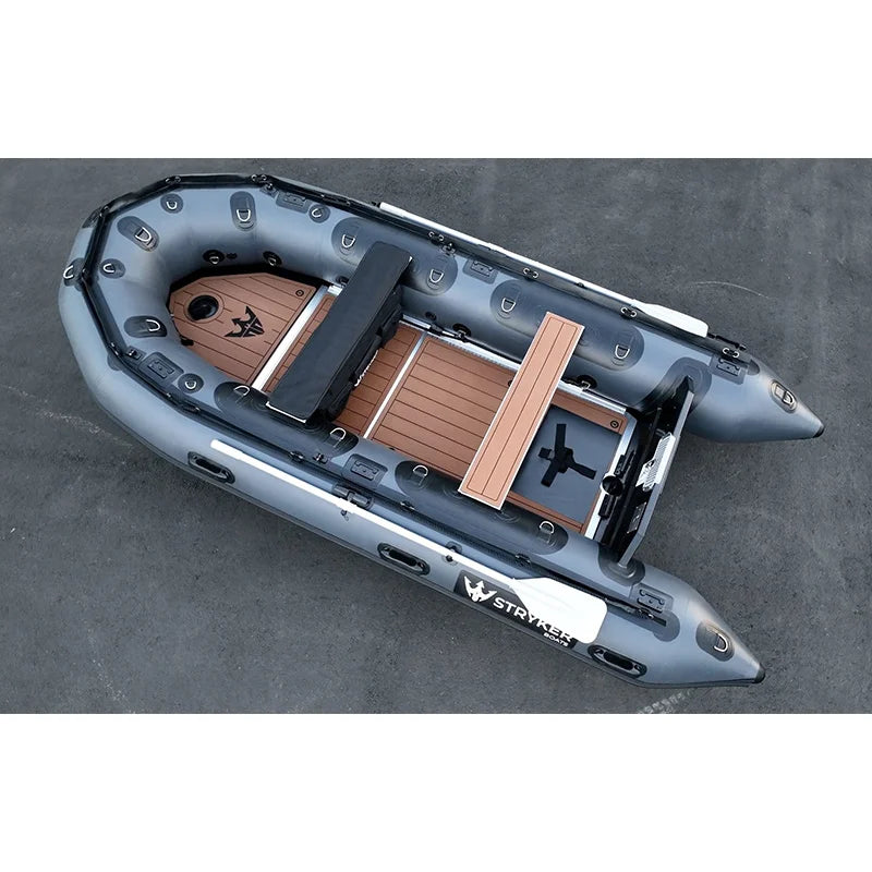 Hot Sale China Factory 18ft SFB-550 Thickened PVC Tube Aluminum Floor Fishing Boat with Reinforced Aluminum Transom