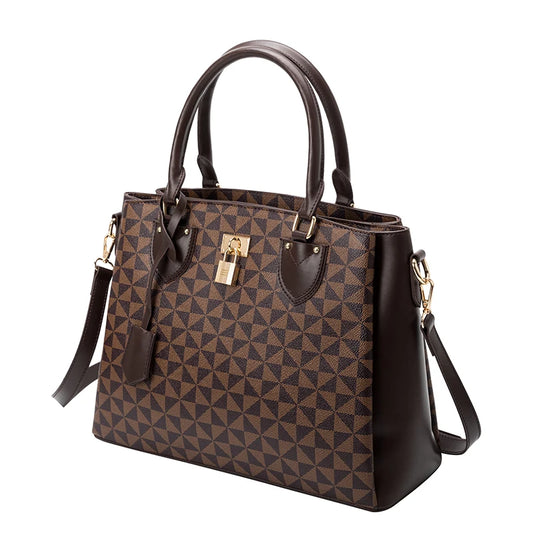 Women's Handbag Fashion Bag Leather Tote Bag 2022 New Women's Zippered One-shoulder Large Work Bag by PDG ibma