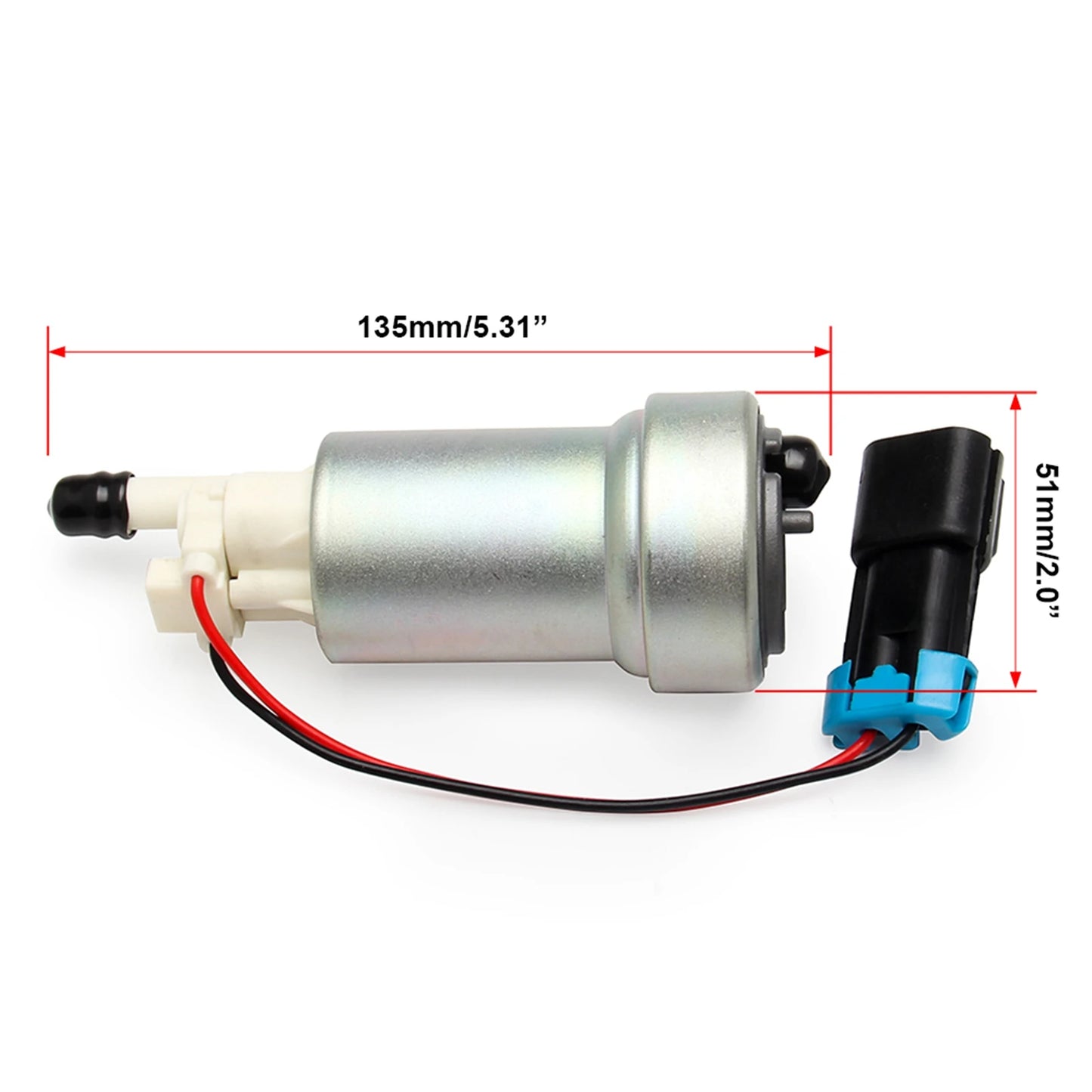 525lph F90000285 Hellcat Fuel Pump & Install Kit E85 Compatible for Walbro TI for Honda Modification