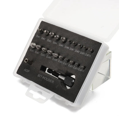 HSS 4241 22pcs Damaged Screw Extractor Set in Plastic Box Hand Tools