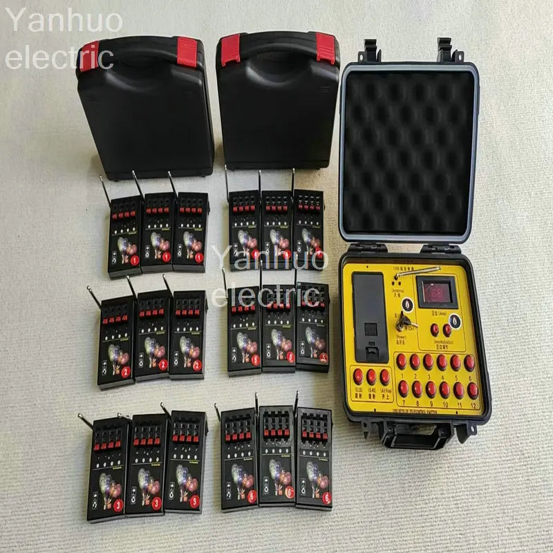 Wholesale 72 Channels AM04R Wireless Electric Igniter Transmitter Remote Control CE 72 Cue Ignition Fireworks Firing System