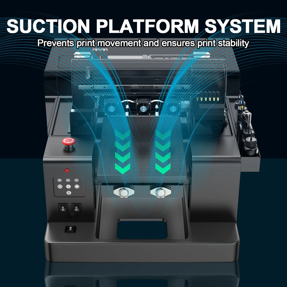 Desktop Best Selling UV Printer Flatbed Printing Machine A3 A4 UV Dtf Flatbed Printer for PVC ID Card Phone Case Metal Acrylic
