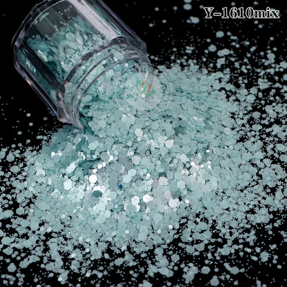 Factory Matt Macaron Colors Nail Sequins Solvent Resistant Non-Toxic Chunky Glitter Bulk Tumbler Snow Globe Epoxy Resin Festival