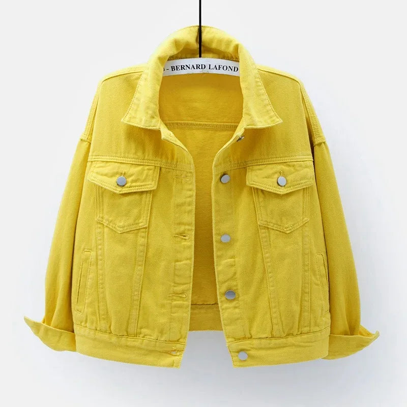 TTT-9539-T-Chaqueta Mujer Veste Femme New colorful plus-size Women Plus Size Jean Jacket Ladies Denim Coats Women Jackets