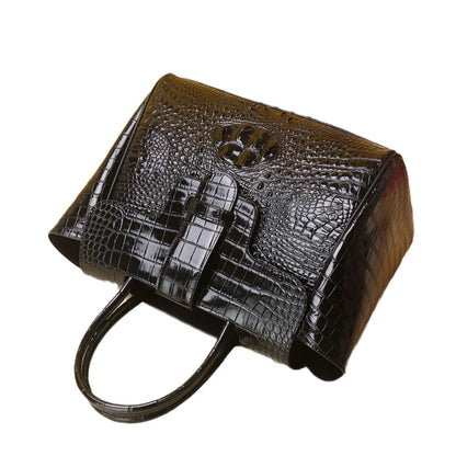 2025 New Luxury Trendy  High Quality Crocodile Pattern Shoulder Bag for Women, Large Capacity Fashionable Handbag