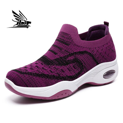 Women's Casual Sneakers Comfortable Breathable Boat Shoes Flats Disposable Zapatos De Mujer