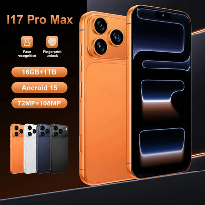 Latest Trends I17 Pro Smartphone High Quality Mobile Phone 4G/5G Telephone 6.9inch CellPhone