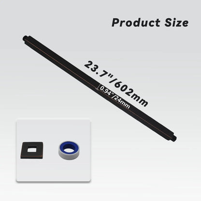 2026 Wall Mount 24 Inch Brass Square Shower Arm Thermostatic Faucets Soft Spray Brushed Surface Ceramic Valve Fixed Rain Shower