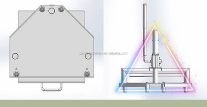 Henan 20cm Manual Portable Dough Cake Press Machine with 304 Stainless Steel New High Efficiency