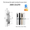 Waterproof Exterior Digital Electronic Ttlock Tuya Smart Locks Fingerprint Aluminum Steel Double Side Sliding Glass Door Lock