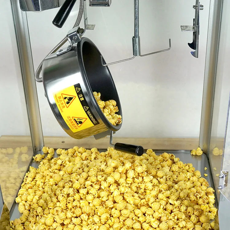 Kolice Strong Structure Commercial 8oz Kettle Popcorn Machine/Popcorn Making Machine with Safe Organic Glasses Make Popcorn