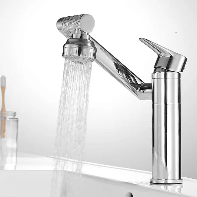 Faucet 360 Rotating Single Hole Multifunctional Hot and Cold Water Home Kitchen Bathroom Faucet