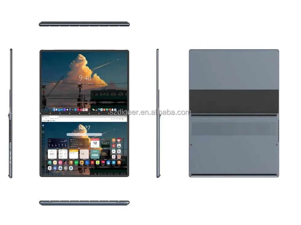 New Factory Price Notebook Computer Dual 14 Inches Touchscreen 16GB ROM 1TB SSD Intel N150 CPU English IPS Metal Casing Windows