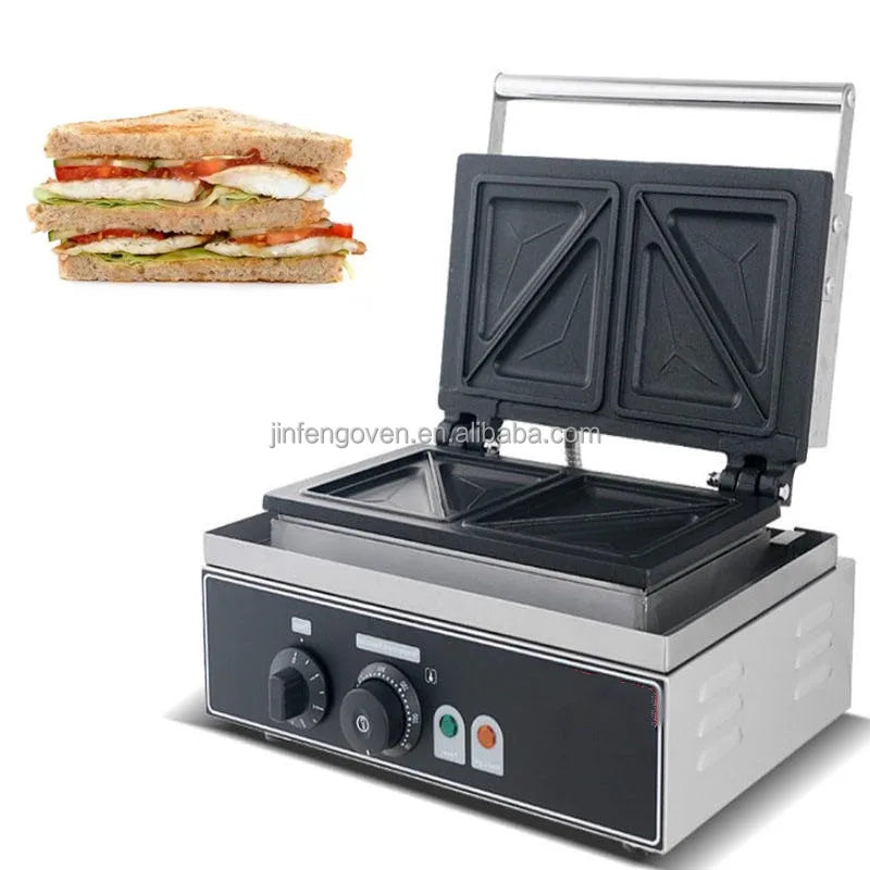 Commercial Burger Baking Machine Bread  Hamburger Press Hamburger waffle Machine