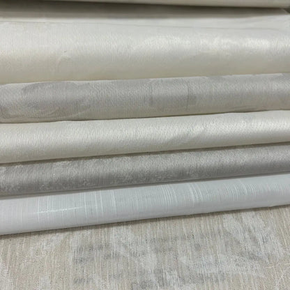 Hot Selling New Modern Hotel Sheer Curtain Fabric Sample 82 Types of Fabric Voile Transparent Tulle Curtains for the Living Room