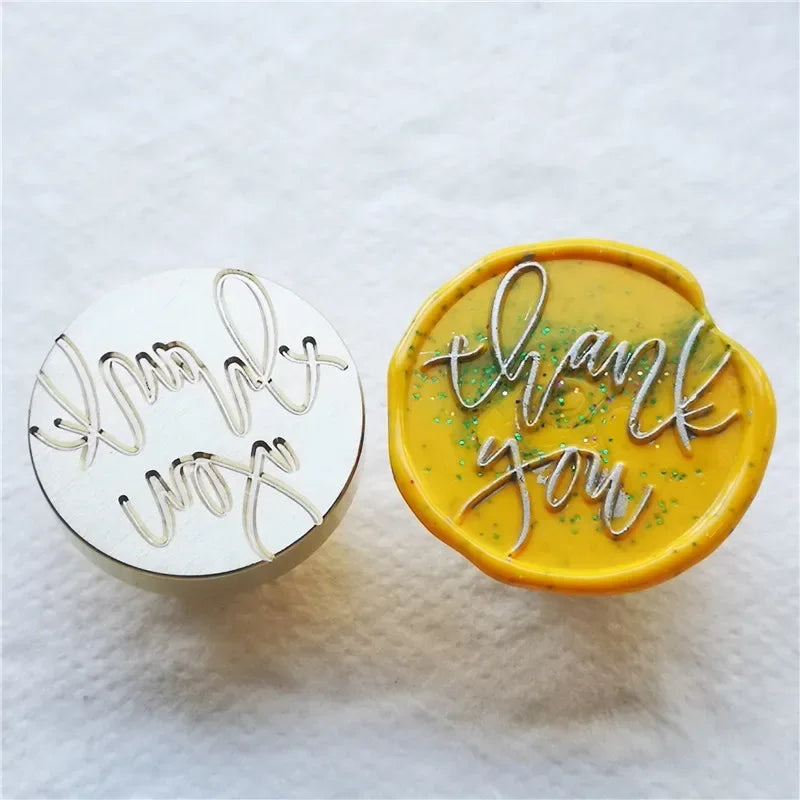 Greeting stamp with love thank you happy birthday christmas handmade Wax Seal Stamp Retro Antique Sealing Wax baby friend gifts