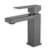 304 Stainless Steel Single Hole Basin Faucets with Ceramic Valve Core Modern Square Design Wall-mounted Bathroom Mixer Taps