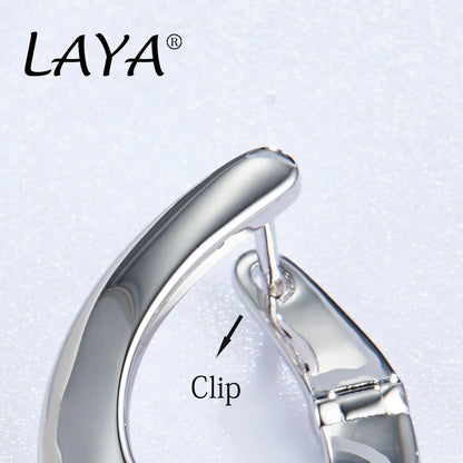 LAYA Drop Earrings For Women Mother's Day Oval Shape Personalized Design 925 Sterling Silver Original Luxury Jewelry 2022 Trend