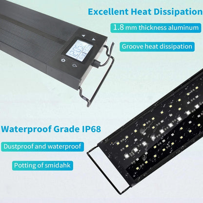 Smart Aquarium Clip Light 30-120CM Super Thin Fish Tank Planted Aquarium Lamp LED EU Energy Aquarium Lighting