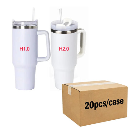 Us Warehouse 40 OZ Colorful Rainbow Plated Insulated Sports Bottle Usa 40 OZ Tumblers for Home Office Outdoor Daily Use