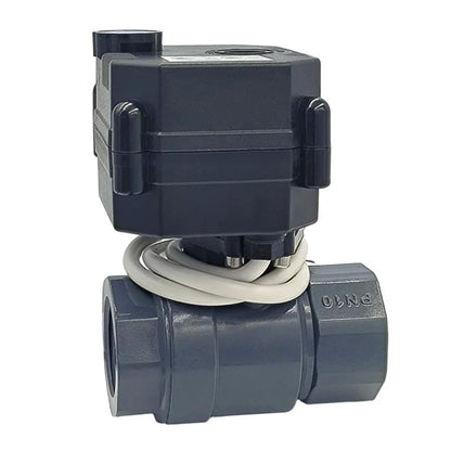 DC Motor Electric Actuator Operated Normally Open Closed Dn15 1/2" Dn20  3/4 Inch 12v Stainless Steel 304 Brass Pvc Ball Valve