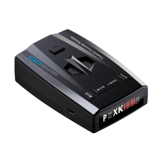New-Tech 360 Degree Full-Band Car GPS Radar Detector Black Auto Detector with Voice Alert Speed Control Single Lens
