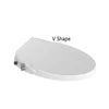 Dual Nozzle Plastic Toilet Seat Cover Vertical Spray Cold Water Eco-Friendly Soft Close Easy Installation Non-Electric Bathroom