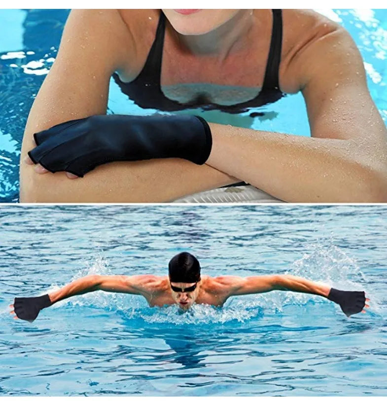 SinoDiving Swimmers Web Training Equipment Neoprene Paddles Imitation Duck Palm Diving Swimming Gloves Fillet Gloves