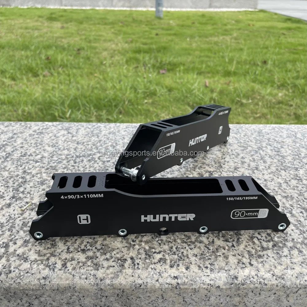 Aluminum 4 Wheels 3 Big Wheels Switched Roller Shoes Speed Inline Alu Alloy Frame